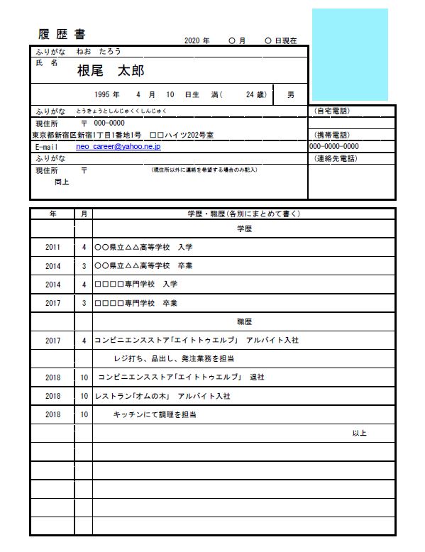 履歴書 職務経歴書 ニート フリーター期間の書き方は どこまで書くべき 第二新卒エージェントneo