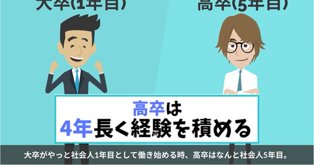 【大卒と高卒の違い7選】徹底比較!実は高卒ってそんなに不利じゃない!? 第二新卒エージェントNeo 【大卒と高卒の違い7選】徹底比較!実は高卒ってそんなに不利じゃない!? 第二新卒エージェントNeo