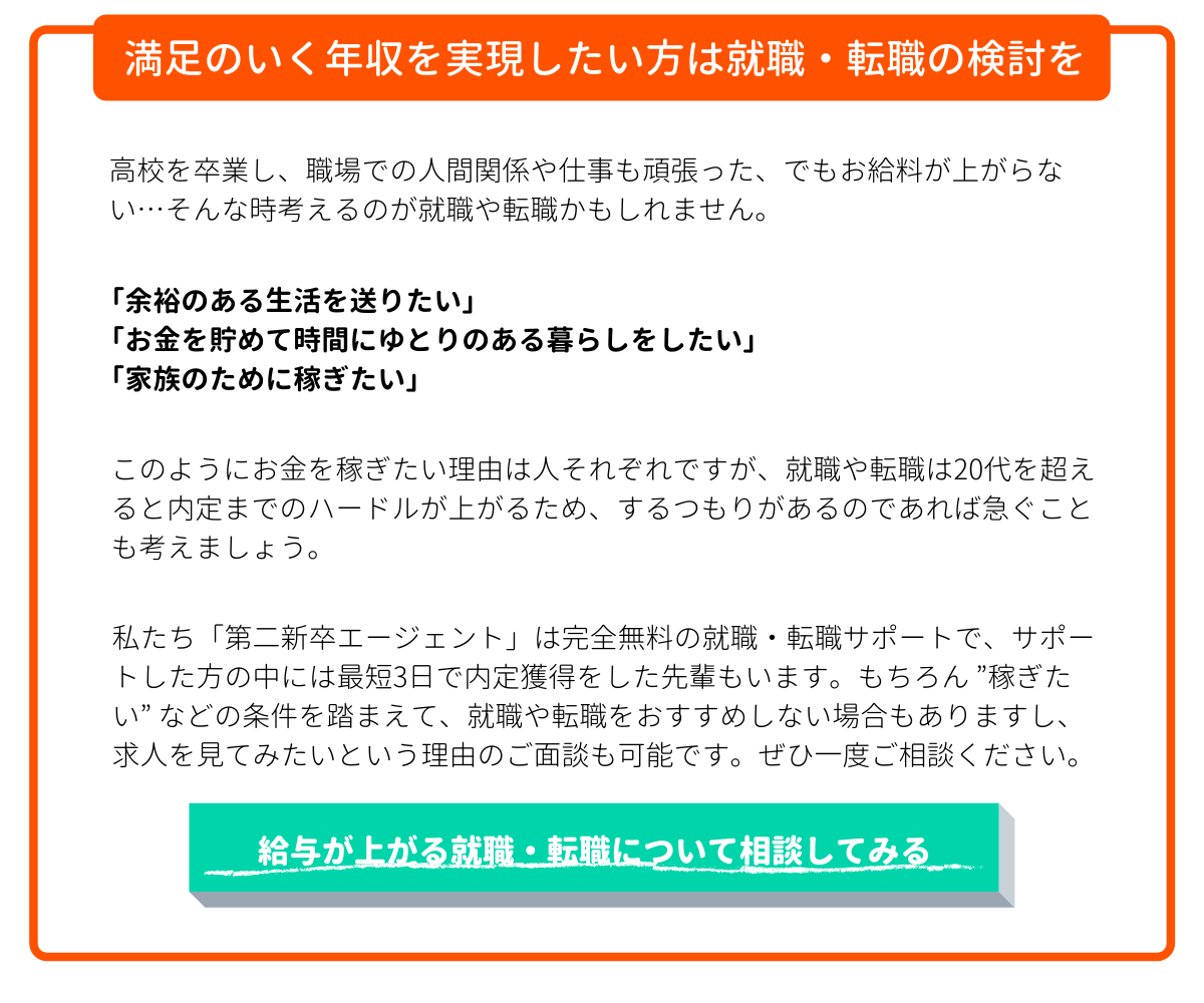 高卒でも稼げる仕事4選 給料のいい仕事の条件と採用されやすい業界7選 第二新卒エージェントneo リーベルキャリア