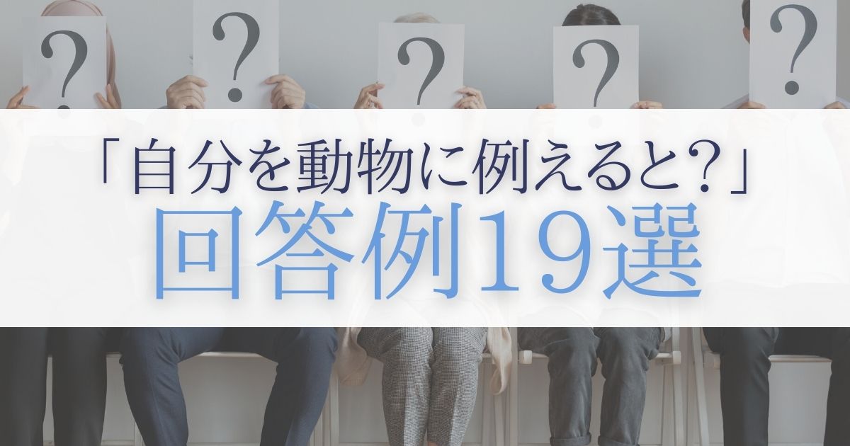 面接 動物 に 例える と