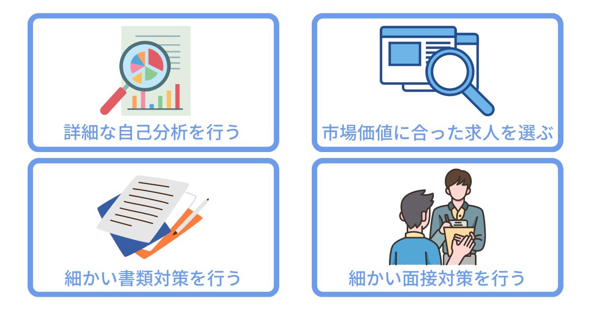 転職が決まらない時の対処法