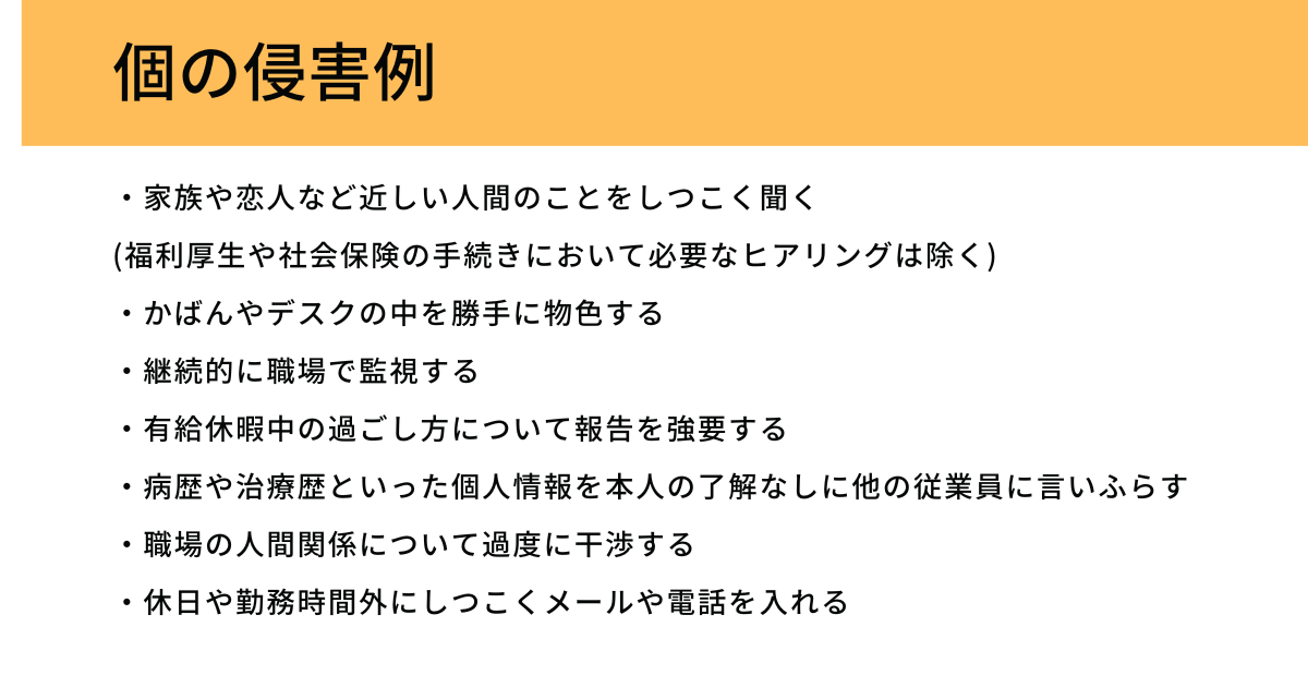 プライバシー侵害例