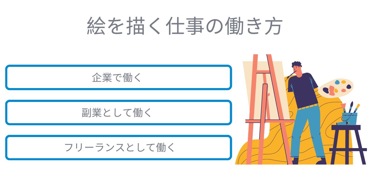 絵を描く仕事の働き方