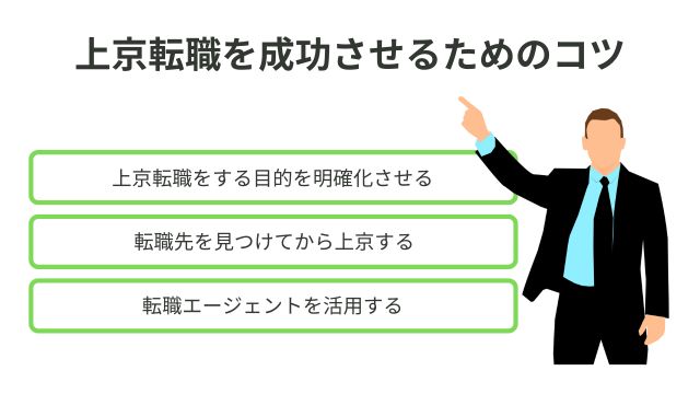 上京転職を成功させるコツ