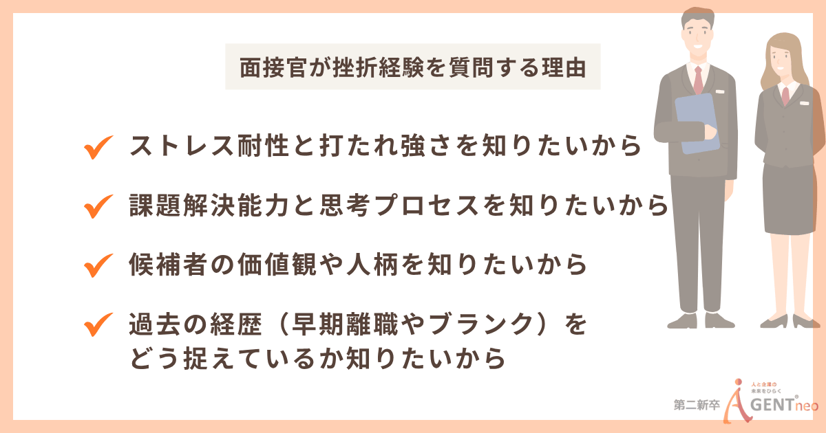 面接官が挫折経験を質問する理由